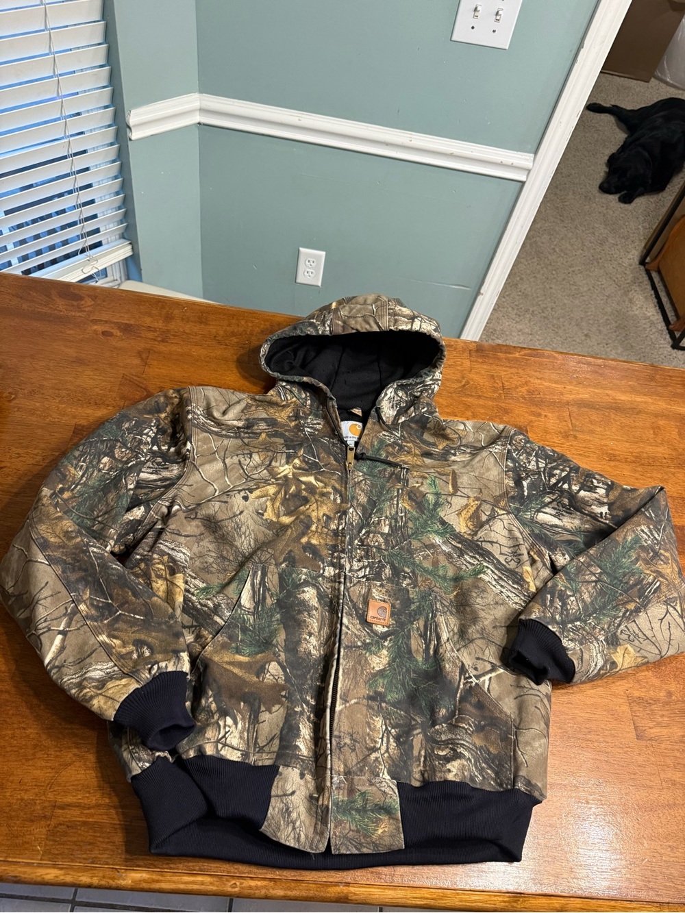 Vintage Carhartt J220 977 Realtree Camo Active Jacket Hooded Men's Size XL USA